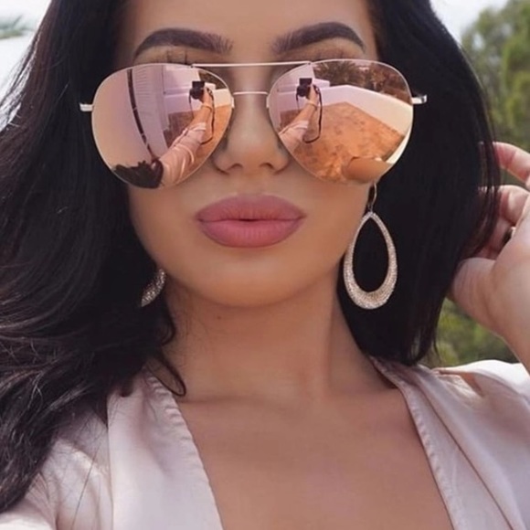 Pink Mirror Sunglasses - Picture 3 of 7